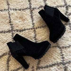 All saints sarris suede ankle boots size 7